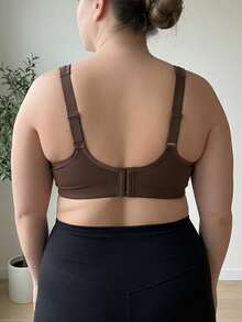 2pcs Plus Size Wireless No Padding Thin Bralette Daily Wear Seamless Comfort Bra(85D-110D) - Multicolor - View 2