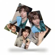 55pcs Holographic Mini Cards, K-Pop Star Selfie Photocards, Fan Merchandise Collectible LOMO Cards - Multicolor - View 5