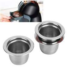 3-Pack Reusable Stainless Steel Coffee Capsules - Refillable Pods Compatible With Friendly Coffee Filters (30x22x20mm),Coffee Service Coffee Accessories - View 4
