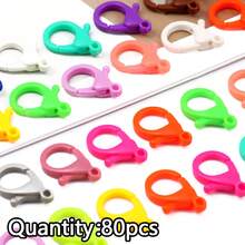 80pcs DIY Jewelry Making Supplies, Plastic Lobster Clasp, Keychain, DIY Handcraft Accessory Materials - DIY - View 8