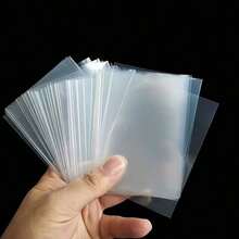 1 Set Of 100 Transparent Card Films, Popcorn Film Card Cases, Used For  Photo Protection Card Films,  Photo Storage Album Card Cases, Christmas, Halloween, Thanksgiving Gifts, Perfect For Christmas, Perfect For Thanksgiving - 100 PCS - 查看 1