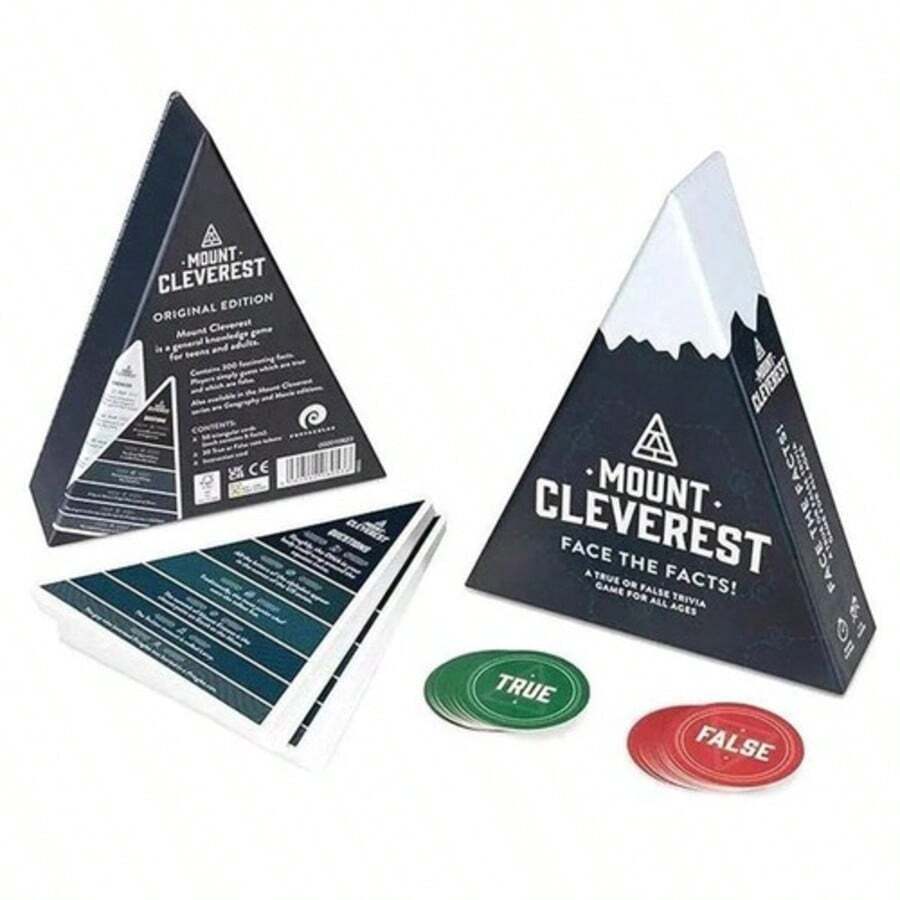 MOUNT CLEVEREST - Original Edition Card Game Christmas Trivia Fun Family - View 1
