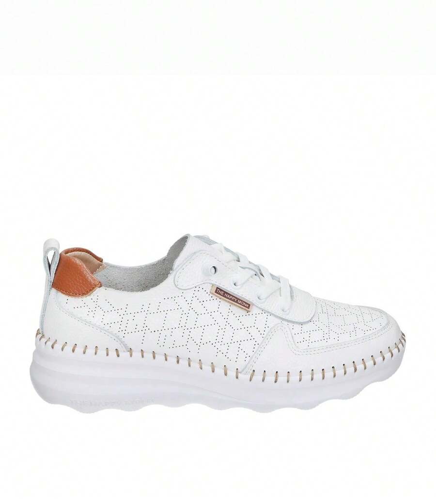 The Happy Monk Women Casual Athletic Shoes - White - View 1