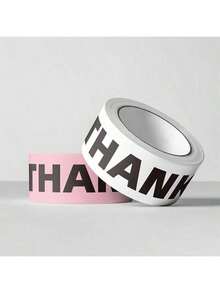 Pink "Thank You" Printed Decorative Packaging Tape Suitable For Small Businesses - Multiple Styles - View 8
