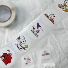 500pcs/Set White Puppy Cartoon Stickers - DIY Stickers Suitable For Phone Case/Laptop/Skateboard/Planner, Gift Bags And Rewards - Multicolor - View 6