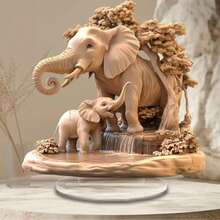 2 figurine de cheval cool en 2D, design plat en acrylique, style chinois, décoration de bureau ou de salon, résistant à l'eau - 1PC - Voir 8