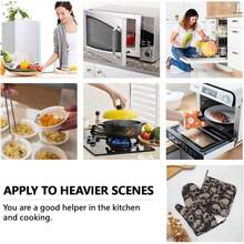 Juego de 4 manoplas de horno y soportes para ollas, de silicona, resistentes al calor, para horno, guantes antideslizantes, decoración de cocina para barbacoa, cocina, asar y hornear - Cráneo aterrador de terror grunge - Ver 8