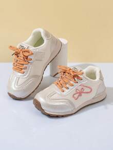 1 Đôi Giày Trẻ Em Thêu Tinh Tế, Giày Thể Thao Mới Xuân/Thu Cho Bé Gái, Giày Thường Ngày Cho Bé Trai, Giày Học Sinh Tối Giản Đa Năng, Giày Thường Ngày Vải Lưới Cho Trẻ Em, Giày Học Sinh Cho Trẻ Lớn, Giày - trắng - Xem 3