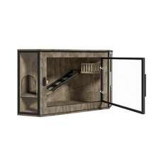 MERAX 48" Corner Cat Litter Box Enclosure, Modern Hidden Litter Box Corner Cabinet With Acrylic Door And LED Light, Cat House With Playground And Stairs, Grey - Grey - View 8