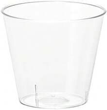 100 Plastic Shot Glasses - Multi Use Crystal Clear Hard Plastic Sampling Cups - 30ml - 1 Oz - 100 Count (Pack Of 1) - View 3