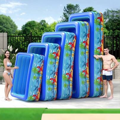 Large Inflatable Adult Yard/Beach/Pool, Made Of PVC, Easy To Carry And Fold, Adult Water Pool, Suitable For Pool And Beach Floating Party (Pool Only, No Other Accessories)