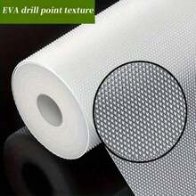 1 Rollo de Tapete Transparente Impermeable, Adecuado para Ventanas de Exhibición y Gabinetes Antideslizante, Armarios y Cajones a Prueba de Humedad, Hecho de Material EVA Plegable, con Adhesivo Fácil de Instalar, Simple y Conveniente - diamante - Ver 2
