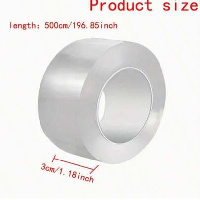 Silicone Kitchen & Bathroom Waterproof Sealant Tape, Suitable For Kitchen Seam Sealing, Transparent Waterproof Strip, Bathroom Toilet Wall Corner, Sink Crevice, Durable Material, Suitable For Home And Restaurant Use