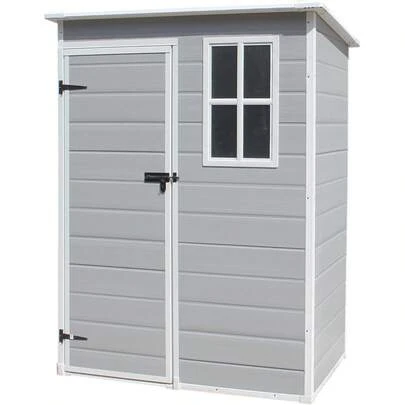 Plastic Garden Storage Shed Outdoor Storage Includes Plastic Floor, Strong Structure House Tool Shed (L X W X H) 79 X 152x 192 Cm