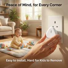 TWO DADS 5/10/30 piezas Tapas de enchufe de Reino Unido, enchufes de para niños y bebés para tomas de corriente del Reino Unido - Multicolor - Ver 5