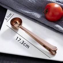 2-In-1 Stainless Steel Coffee Scoop And Milk Powder Scoop, Airtight Clip-On Measuring Spoon For Baking - Multicolor - View 10