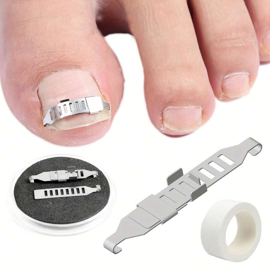 Bộ 2 dụng cụ cắt móng và loại bỏ biểu bì bằng thép không gỉ dùng cho chăm sóc chân.