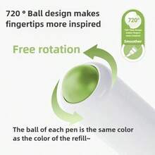 Languo 207色直涂式丙烯颜料马克笔套装，1.0mm软毛笔头，大容量防水速干不渗墨顺滑墨水，高遮盖力均匀覆盖，适用于多种表面，如石头、玻璃、陶瓷、金属、木材、画布等，优质艺术家绘画用品及返校必备品。 - 彩色 - 查看 6