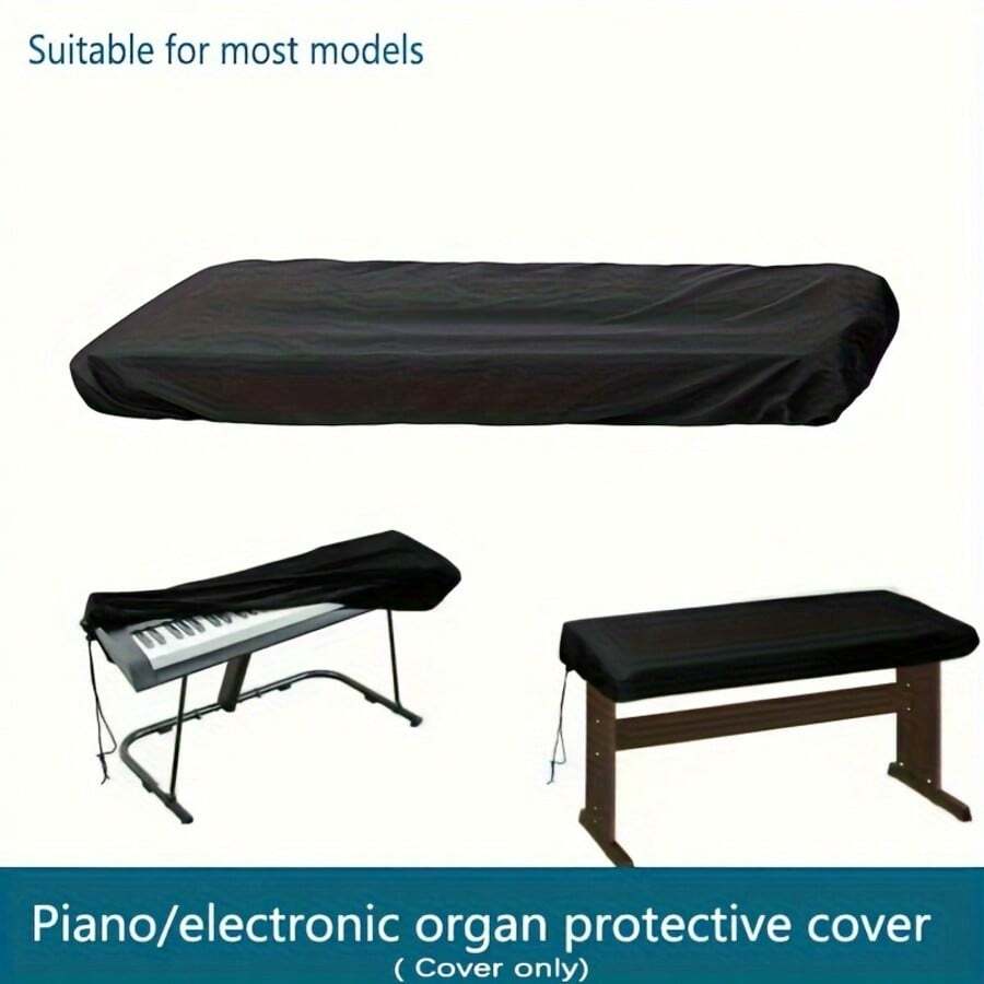 Piano Keyboard Cover, Durable Digital Piano Cover Suitable For Most 61/88 Key Electronic Keyboard Models, Designed To Protect Your Piano - Multicolor - View 1