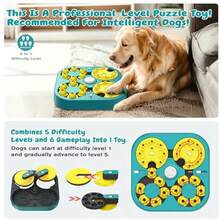KADTC 5 Levels Of Step-By-Step Challenge - 6 Ways To Play - U.S. Brand &Amp; Design - Extra-Large Size Beginner To Expert Dog Puzzle Toy For Smart Dogs Hard Puzzles Puppy Difficult Mental Stimulation Toys - 特大號 - 查看 10
