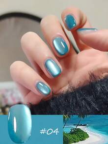 MISS SHAKA 10毫升春夏美甲冰透明蓝玻璃珠猫眼凝胶指甲油流行美白多功能升级超亮膜凝胶美甲美甲适用于美甲沙龙家庭DIY美甲用品 - 彩色 - 查看 7