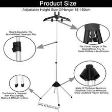 Foldable Garment Steamer Rack, Clothes Steamer Stand, Garment Steamer Hanger, Handheld Fabric Steamer Holder, Steam Iron Clothes Rack - C - View 10