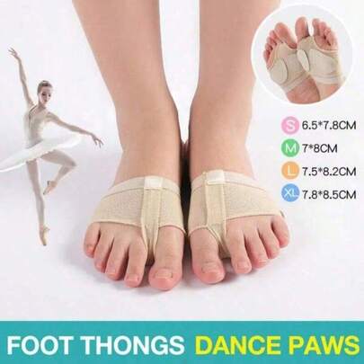 1 paire de chaussettes pour avant-pied - convient pour les chaussures de danse du ventre, les chaussettes d'orteil, les chaussures de sport, les chaussettes à demi-orteils, les chaussons de ballet, légères et portables