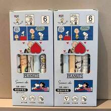 6支/套圆珠笔，文具，学习用品，完美的派对礼品，粉丝节日礼物 - 彩色 - 查看 3