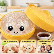 Glitter Dumpling, Glitter Dumpling Squishy Box, Dumplings Squishy, Anxiety Relief Fidget, Soft Squeeze Decompression Dough (1PC-A) - Multicolor - View 5