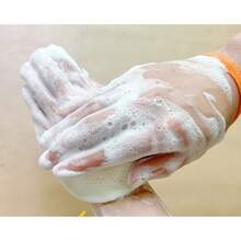 2 túi lưới tạo bọt xà phòng bằng nhựa PE, lưới tạo bọt hai mặt siêu mềm, thích hợp cho du lịch và sử dụng tại nhà. - Nhiều màu - Xem 5