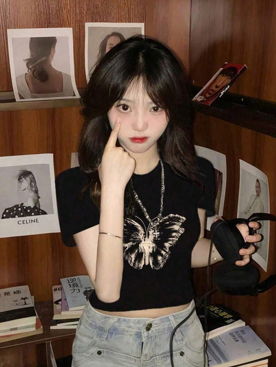 Women T-Shirts - Black - View 1