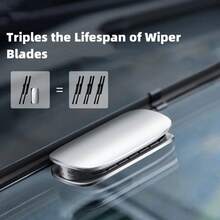 Reparador de limpiaparabrisas de coche, herramienta de limpiaparabrisas de ala de lluvia, renovación Universal, cuchilla automática, limpiaparabrisas portátil, reparación de arañazos de coche PZJQ - Azul humo - Ver 3