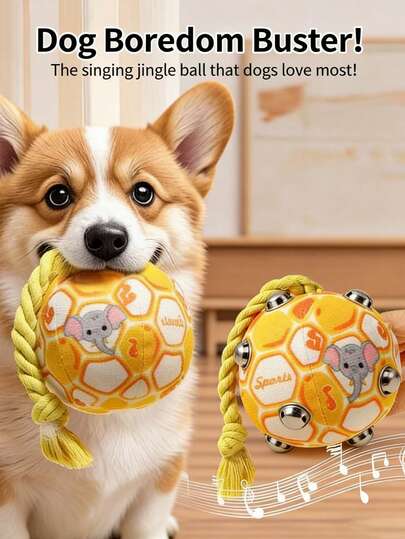 Đồ chơi cho chó bền bỉ, có tiếng kêu, bóng nhai tương tác tự chơi, đồ chơi thú cưng bằng vải nhung mềm mại giúp giảm buồn chán và giải phóng năng lượng, phù hợp với các giống chó nhỏ như Teddy, món quà tuyệt vời cho Lễ Phục Sinh, Ngày của Mẹ.