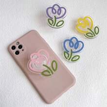 Giá đỡ điện thoại gập hình hoa tulip có thể điều chỉnh, tương thích với iPhone và Android, kiểu dáng vòng đeo ngón tay, có thể mở rộng, thích hợp làm quà tặng mùa xuân. - Nhiều màu - Xem 5
