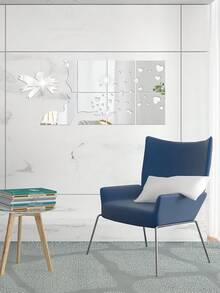 每套12片 - 金色女郎剪影心形镜面墙贴 - 鏡面牆貼 - 查看 9