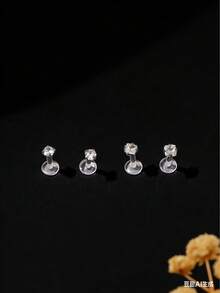 透明唇环耳环，塑料美杜莎唇钉穿刺饰品，耳骨耳环，耳夹耳环，无缝耳骨穿刺饰品，6毫米、8毫米、10毫米 - 彩色 - 查看 12