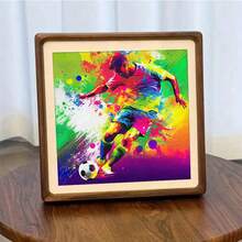 1pc DIY Football Lover Pattern 5D Diamond Painting Kit, [30*30cm/11.8*11.8in] [40*40cm/15.7*15.7in], Suitable For Adult Beginners DIY Mosaic Diamond Art, Full Drill Handmade Hobby, Wall Decor Painting For Living Room, Bedroom, Office, Surprise Gift For Family And Friends, Frameless - No Frame - View 10