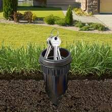 Big Realistic Sprinkler Shape Key Hider Box, Outdoor Waterproof Hidden Key For Garden Lawn Landscape, Corrosion Resistant Durable Plastic Construction, Easy To Bury Insert Underground, Discreet Secret Key Storage Compartment, Blends Seamlessly With Garden Decor, Ideal For Spare Key Emergency Storage, Practical Home Security Gadget For Family - A - View 2