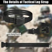 1.5" Tactical Elastic Anti-Slip Thigh Belt FOR Universal Gun Holster Tactical Leg Strap - Multicolor - View 1