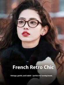 Fashionable Women's Glasses - High-End Retro Modern Cat-Eye Design - Multicolor - View 3