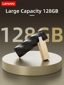 Ổ đĩa flash USB tốc độ cao Lenovo Type-C, dung lượng lớn 128GB, truyền tải tốc độ cao và ổn định, nhỏ gọn và dễ mang theo, thiết kế dạng nhấn để tháo ra chỉ với một cú nhấp chuột, thiết bị đa năng, ứng dụng đa dạng. - Xem 8