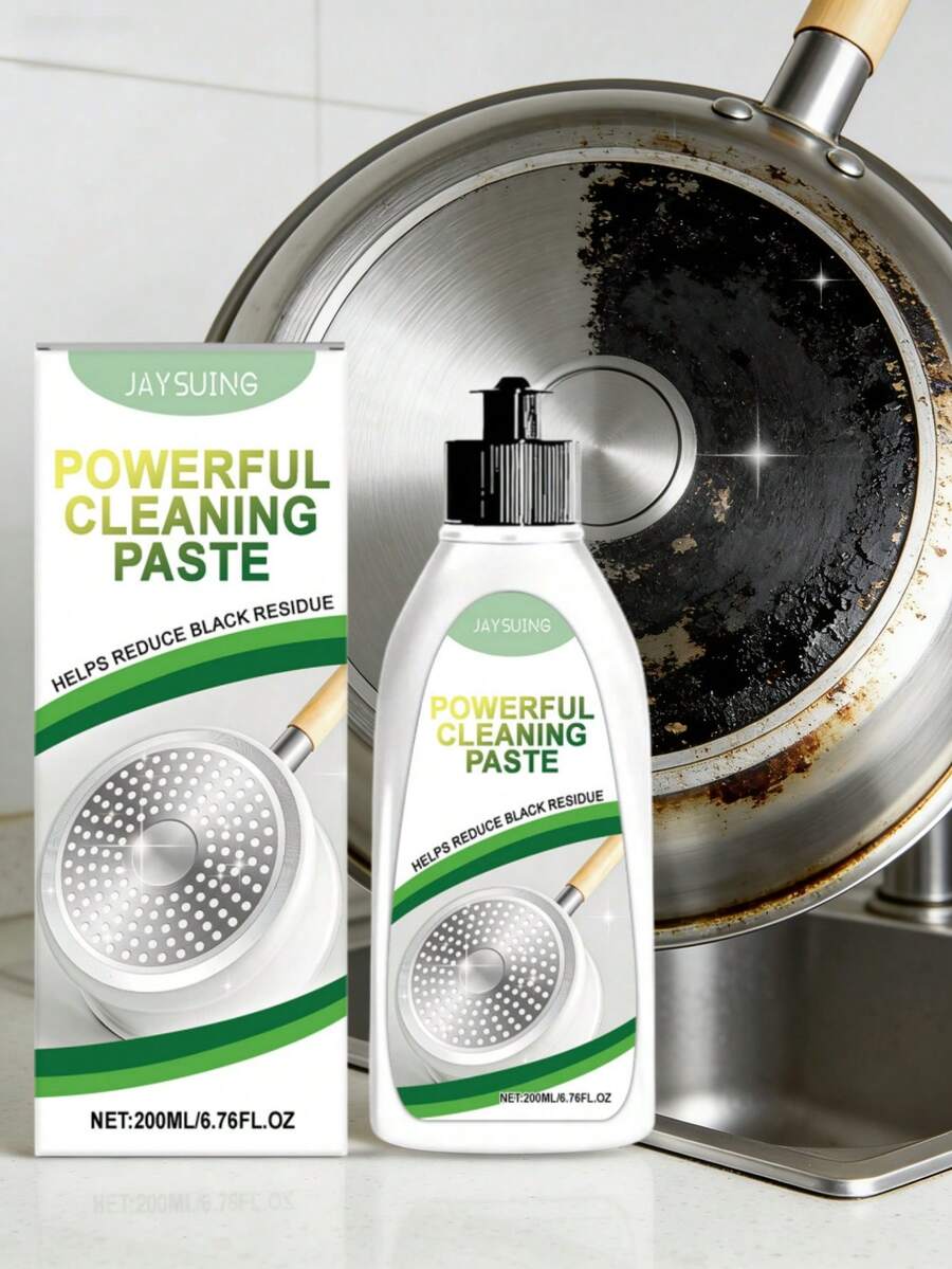 JAYSUING Pot Bottom Cleaning Paste, Dissolves Stubborn Burnt Stains, Brightens Cookware, Dissolves Heavy Grease, Household Essential, Convenient & Time-Saving - Liquid - View 1