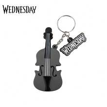 MGM 1PC Wednesday Officially Licensed Squishy Keychain 3D Figurine Bag Clip Anime Figure Keychain Cute Cartoon Collector Keyring Backpack Decor Birthday Christmas Gift - FB-cR2778 - View 4
