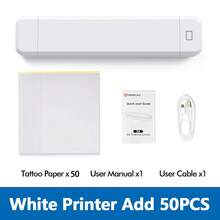 Marklife A4纹身打印机 X8 迷你便携式蓝牙A4纹身纸打印机,适用于DIY纹身,可用于办公室和小型企业 - 彩色 - 查看 8