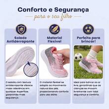 Children's Casual Sneakers With Glitter Details - Ideal For Everyday Wear - 白色粉紅色 - 查看 6