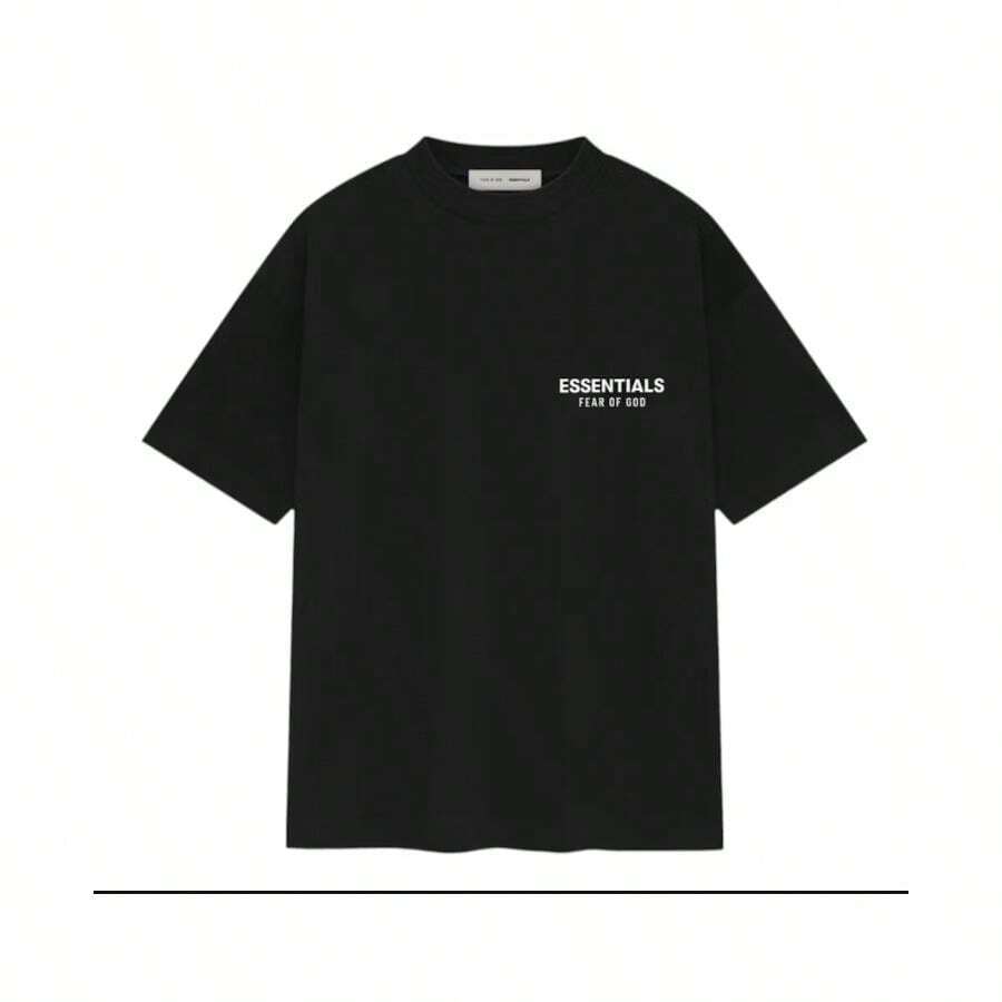 Fear Of God Essentials Classic Short Sleeve Tee SS25 (Jet Black) - 彩色 - 查看 1