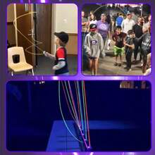 1pc Luminous Toy String Rope Launcher, Portable Handheld String Rope Decompression Toy, Glow-In-The-Dark Pet Entertainment Equipment, Teenage Party Gift - Multicolor - View 11