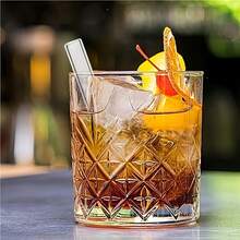 Set Of 10 (Buy 9 Get 1 Free) Reusable Glass Straws, Colorful Random Bar Tableware Accessories - 查看 5