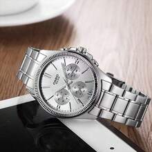 Đồng hồ nam Casio MTP-1375 bằng thép không gỉ, máy quartz, đường kính 42mm, mặt số lớn, chống nước 50M, đa chức năng, nhẹ, thích hợp cho doanh nhân. - Một cỡ - Xem 2