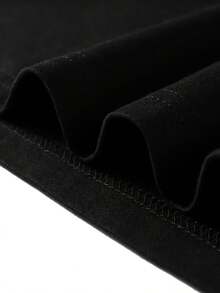 de algodón para hombre, con estampado equilibrado y diseño de letras bilingü- Transpirable, de corte holgado, para actividades al aire libre y uso diario cómodo, 180g% algodón. - Negro - Ver 4